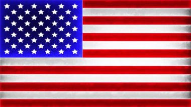 Amerikan bayrağının animasyonu. Amerika Birleşik Devletleri konsepti..
