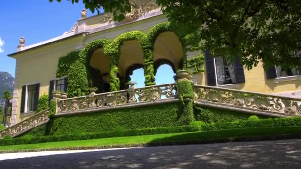 Façade Villa Del Balbianello Villa Élégante Romantique Sur Lac Como — Video