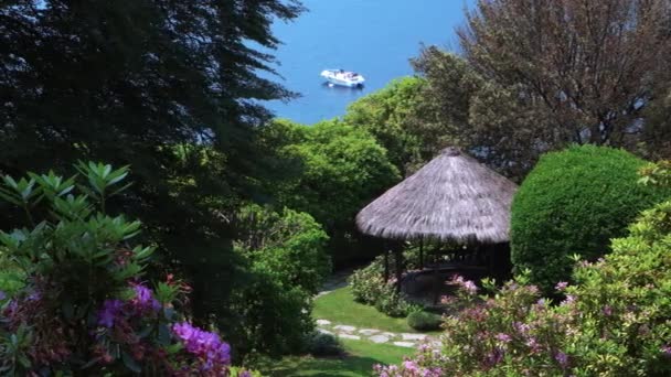 Romantic Gardens Villa Melzi Bellagio Shores Lake Como Travel Italy — Wideo stockowe