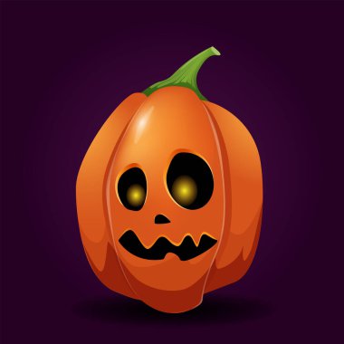 vektörde Cadılar Bayramı için balkabağı