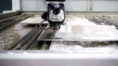 CNC su jeti ve endüstriyel metaller tarafından çelik levha kesme makinesi