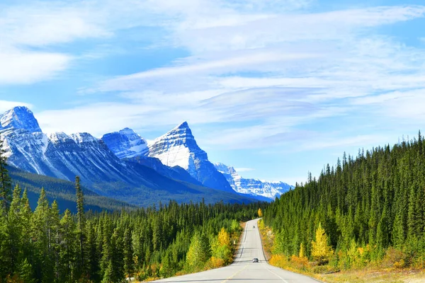 Carretera Hermosa Icefield Parkway Otoño Jasper Parque Nacional Canadá —  Fotos de Stock