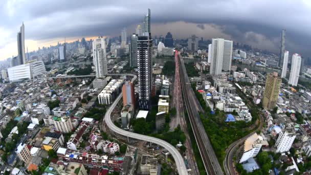 Bangkok Tayland Daki Şehir Merkezindeki Ticari Modern Bina — Stok video