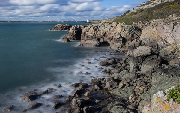 Peninsula Howth Head Dublin Seshore Cliffs Bays Rocks Landscape Dangerouse — Stock fotografie
