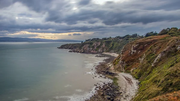 Peninsula Howth Head Dublin Seashore Cliffs Baías Rocks Landscape Dangerouse — Fotografia de Stock