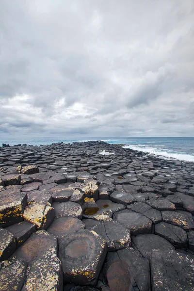 Northern Ireland Sea Coast Sunset,  Antrim landscapes, Giants of Causeway , Northern Ireland,