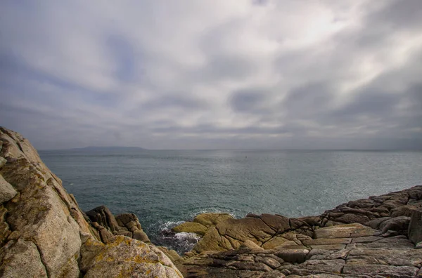 Dalkey Cliffs Rocks Seashore Sunny Day Rocks Seashore Dublin County — Fotografia de Stock