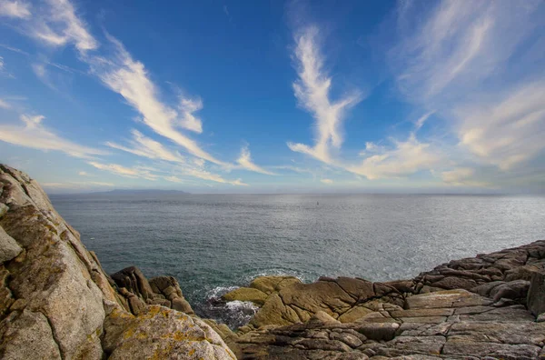 Dalkey Cliffs Rocks Seashore Sunny Day Rocks Seashore Dublin County — ストック写真