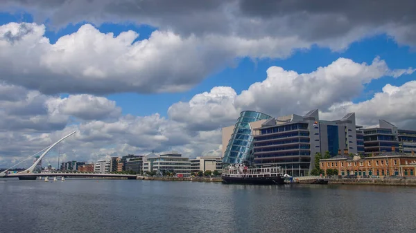 Convention Centre Dublin Ifsc House Golden Hour Time Docklands Δουβλίνο — Φωτογραφία Αρχείου