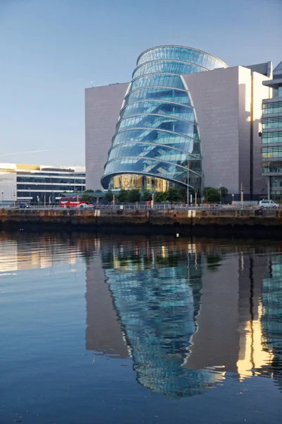 Convention Centre Dublin Ifsc House Golden Hour Time Docklands Dublin — Stockfoto