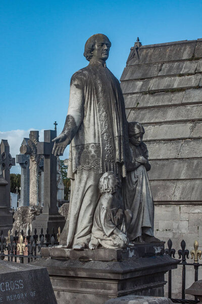 Glasnevin Cementery Dublin Lens Walking Cemetery Graveyard Avenues Dublín Irlanda — Foto de Stock
