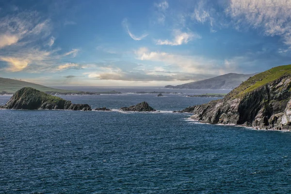 Northern Ireland Sea Coast Sunset Antrim Landscapes Giants Causeway Northern — ストック写真