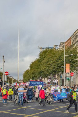 A Climate Action march in Dublin, to coincide with the COP26 Conference Dublin, Ireland, 6 November, 2021