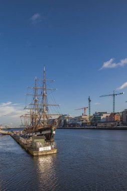 Famine Ship Jeanie Johnston, Famine ship museum,  Irelands Great Famine, Memorial to the Great Famine Victims in Dublin, 4 december, 2021, Dublin, Ireland