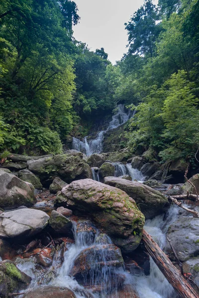 Torc Waterfall Mangerton Mountains Kaskad Vildsvin Lång Kaskad Vattenfall Owengarriff — Stockfoto