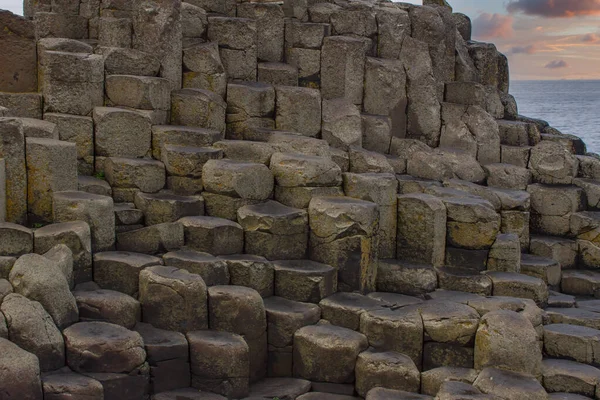 Géants Chaussée Piliers Pierre Terre Mythes Légendes Côte Mer Irlande — Photo