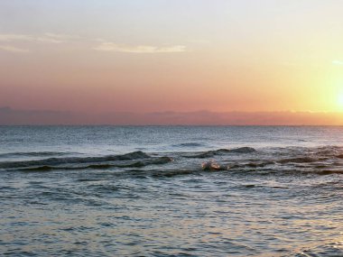 Baltık Denizi 'nde gün batımı, Baltık Denizi' nin doğuşu, Deniz kıyısı, Polonya 'da gezinmeler, Baltık Denizi manzaraları ve manzaraları, Polonya