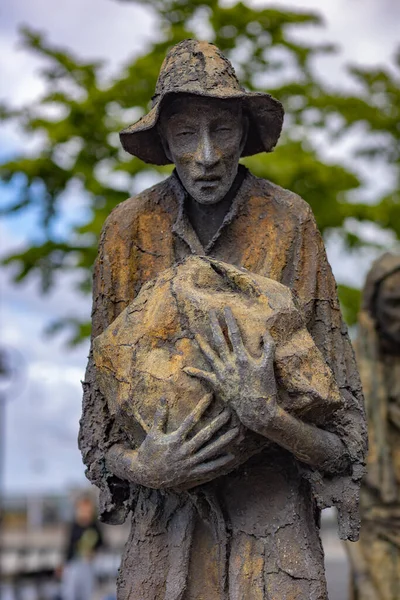 Dublin County Dublin Juni 2021 Het Grote Hongersnood Bronzen Beeld — Stockfoto