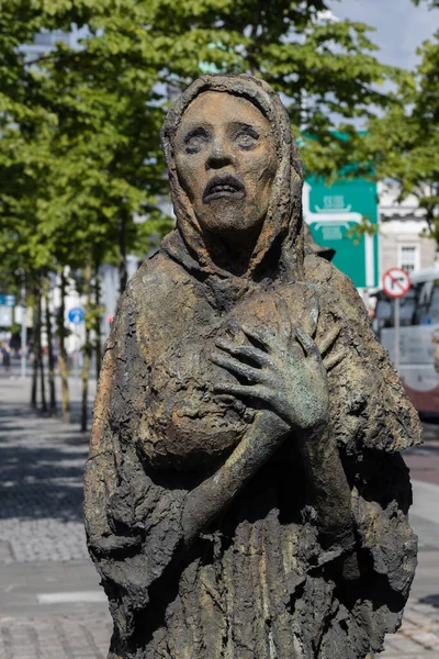 Dublin County Dublin Juni 2021 Het Grote Hongersnood Bronzen Beeld — Stockfoto