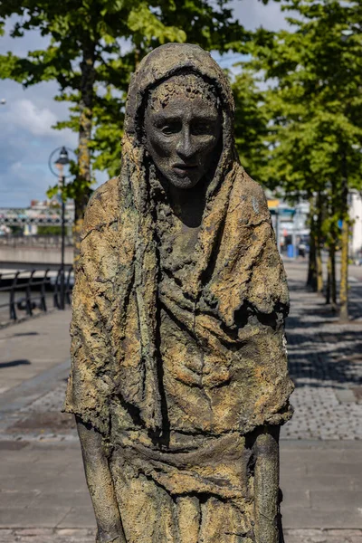 Dublin County Dublin Juni 2021 Het Grote Hongersnood Bronzen Beeld — Stockfoto