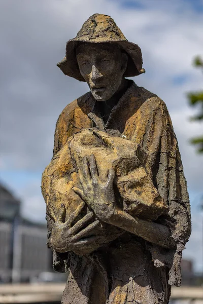 Dublin County Dublin Juni 2022 Grote Hongersnood Bronzen Sculptuur Custom — Stockfoto