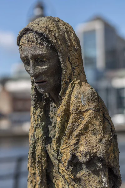 Dublin Dublin Lçesi Haziran 2022 Büyük Kıtlık Bronz Heykeli Gümrük Stok Resim