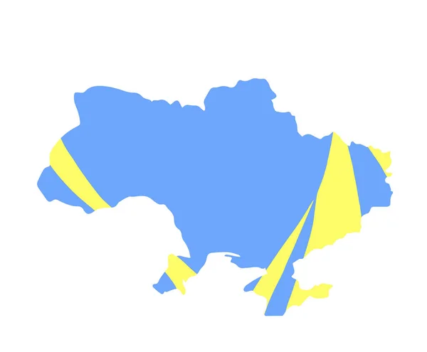 Vektorové Ilustrace Mapy Ukrajiny — Stockový vektor