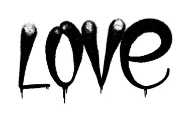 Vektör illüstrasyonu Siyah grafiti etiketli sprey boya.