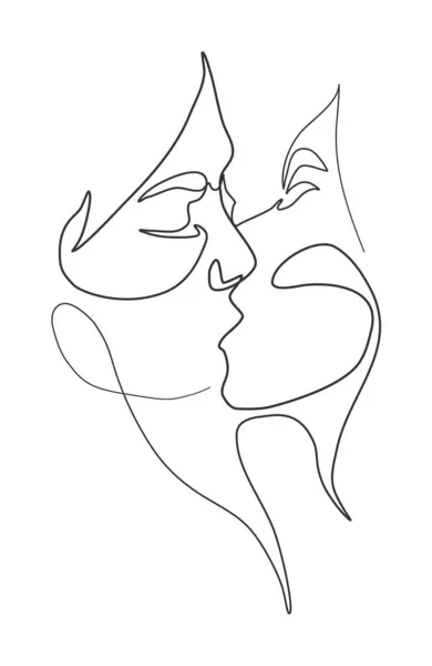 Ilustración Vectorial Beso Dos Chicas Parejas Lesbianas Lgbt Concepto — Vector de stock