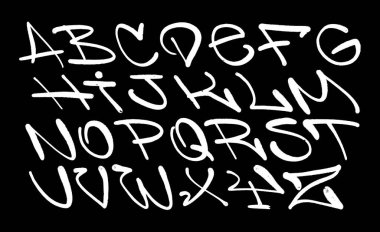 çok renkli graffiti elementleri sprey boya ok boyasını ayarlar