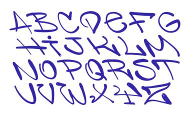çok renkli graffiti elementleri sprey boya ok boyasını ayarlar
