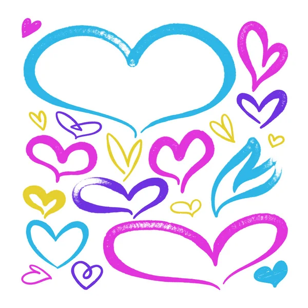 Kalp ikonu. grafiti stili sprey tasarım ögesi.