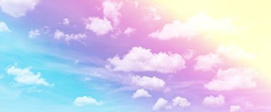soyut yumuşak bulutlu arkaplan ve pastel gradyan rengi