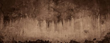 Beton duvarın klasik kahverengi dokusu.