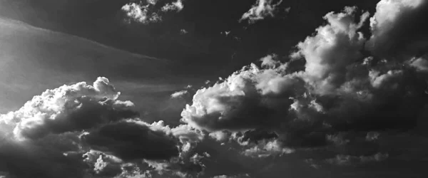Black White Abstract Clouds Background Panorama Background — Stock Photo, Image