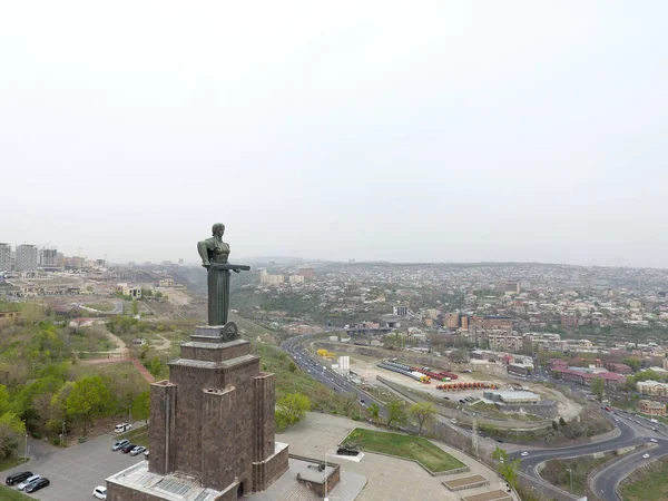 Estátua Mãe Armênia Victory Park Yerevan Armênia — Fotografia de Stock