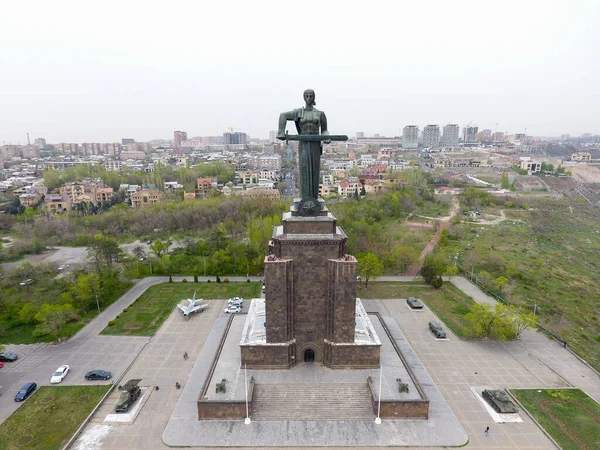 Moeder Armenia Standbeeld Victory Park Yerevan Armenië Rechtenvrije Stockafbeeldingen