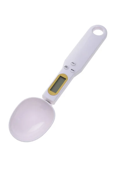 White Digital Spoon Scale —  Fotos de Stock