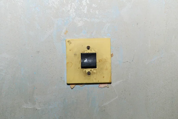 Velho Soquete Interruptor Tomada — Fotografia de Stock