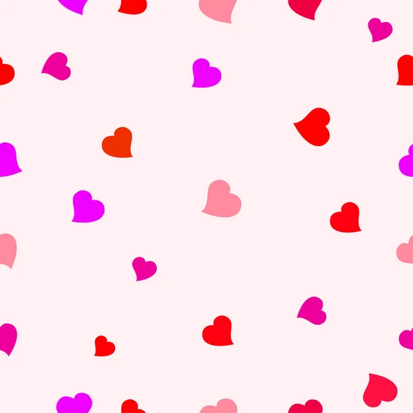 Decorative Heart Seamless Vector Patterns Design Trendy Prints Happy Valentines — Archivo Imágenes Vectoriales
