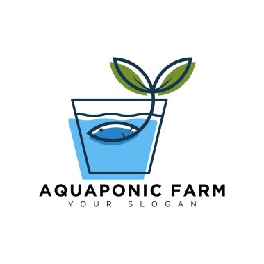 akaponik logo, modern ve basit