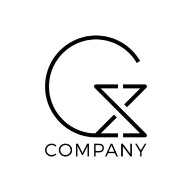 Z G, G Z, Z G Soyut Harfler Logosu Monogramı