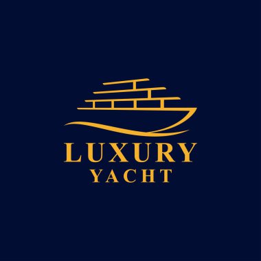 Koyu arkaplanda yat logosu