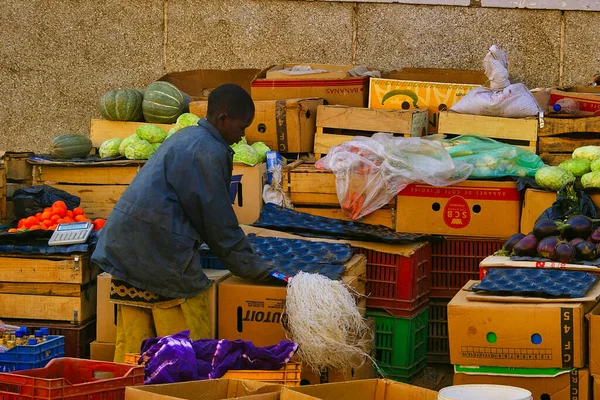 Senegal Africa Marsch Circa 2016 Vita Scena Nel Mercato Del — Foto Stock