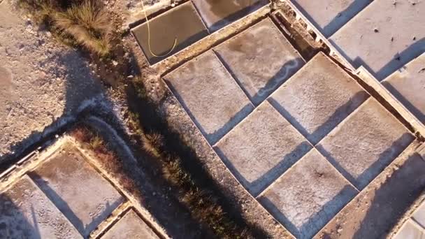 Prise Vue Aérienne Des Plateaux Salés Aana Pays Basque Espagne — Video