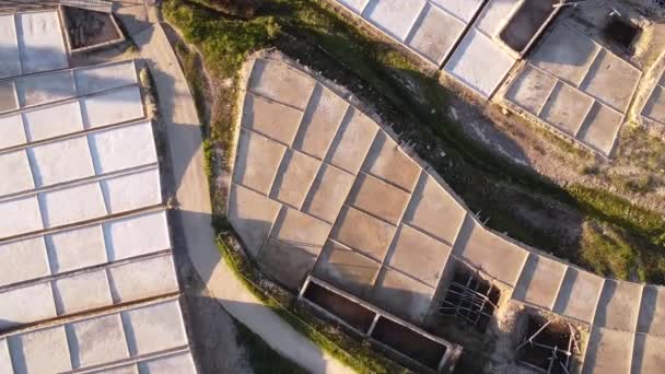 Prise Vue Aérienne Des Plateaux Salés Aana Pays Basque Espagne — Video