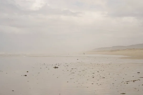 landscape view of the sea horizon in a beach of Galicia, Spain. High quality photo