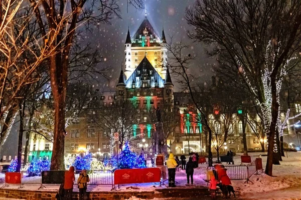 Marché Noël Allemand Dans Vieux Québec — Photo