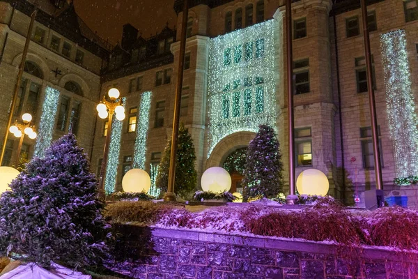 Marché Noël Allemand Dans Vieux Québec — Photo