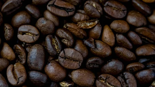 Torrefazione Chicchi Caffè Tostatura Fresca Chicchi Caffè Bevanda Mattutina Buongusto — Foto Stock